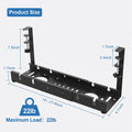 Retractable Wire Organizer for Desk No Drilling Under Desk Cable Management Tray