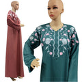 Traditional Fashion Muslim Clothing Baju Abaya Women's Ethnic Muslim Ramadan Prayer Long Dresses Malaysia Turkey Singapore Abaya