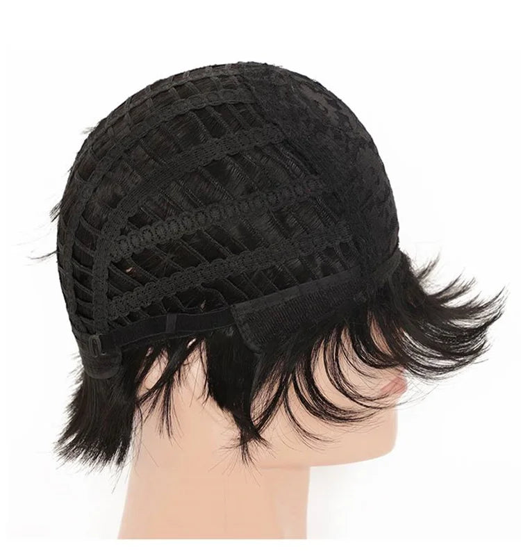 Hot Sale Short Men Wigs for Men Male Hair Fleeciness Realistic Bathroom Kit