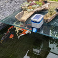 EV615CS Small Timing Solar Aquarium Fish Feeder Eco-Friendly Remote Control Pond Feeder Made of Plastic