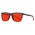 Green Light and Blue Light Blocking Glasses Amber Lens Anti Fatigue Help Sleep Red Blue Block Glasses Cr39 Lens and Tr 90 Frames
