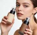 Private Label Full Coverage Waterproof Matte Long Wear Oil Control Concealer Liquid Foundation Sunscreen Dark Skin Face Makeup