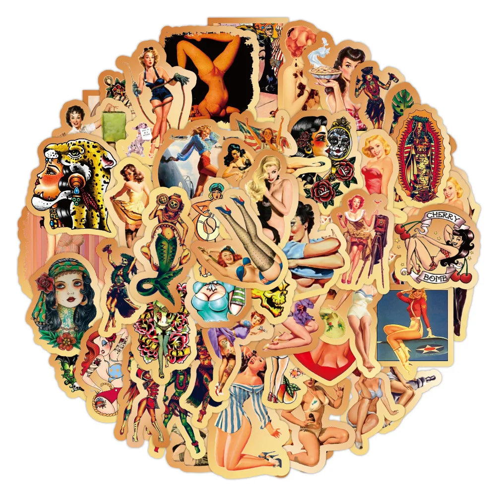 Cartoon Pattern Paper Waterproof UV Printed Decorative Stickers for Home Decoration