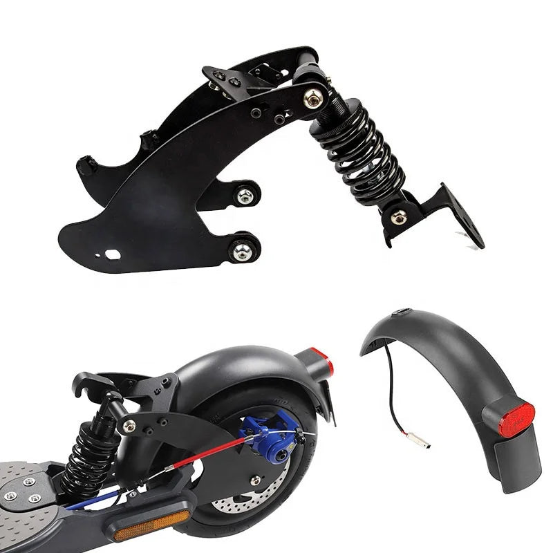 Ulip for Xiaomi 3 Electric Scooter Rear Suspension Kit Shock Absorber With Fender Light Accessories Replacement Repairs Parts