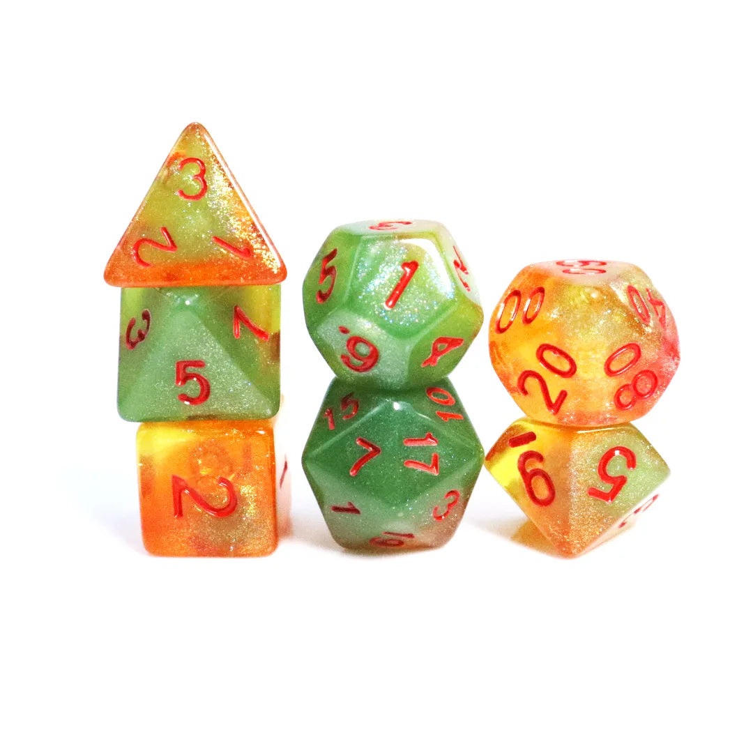 Wholesale 16mm Polyhedral Dice Glow in the Dark Dice Sets-Multi-Color Acrylic Square D&D Dice for RPG Gaming