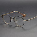 Titanium Optical Frames Round Eyeglasses for Kids Solid Pattern Spectacles for Boys and Girls
