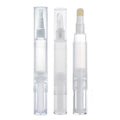 Custom logo 3ml 5ml Makeup Accessories Tube Container Lip Gloss Cuticle Oil Nail Polish Empty Twist Pen with Brush Applicator