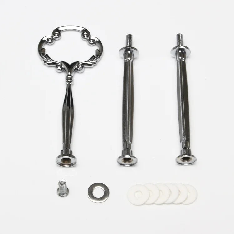 Silver Color Cake Stand Handles and Fittings Hardware for Tiered Plates CSH-004