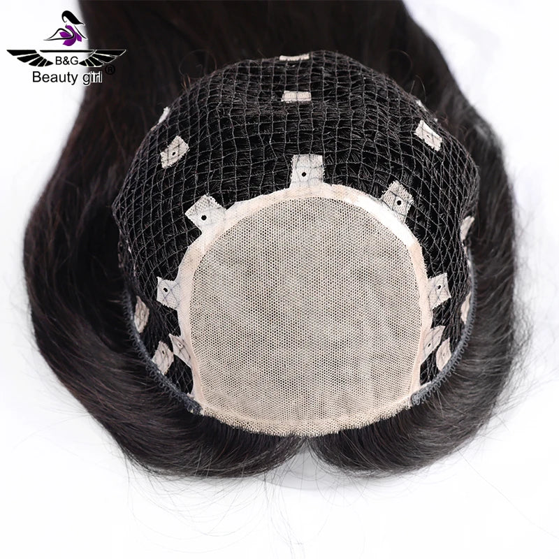 Microline Mesh Integrates Half Wig Brazilian Virgin Human Hair Breathable Natural Silk Top Fishnet Wig