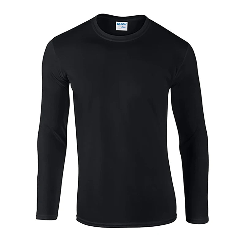 Cheap Round Neck Cotton Mens and Women's Long Sleeve Tshirt