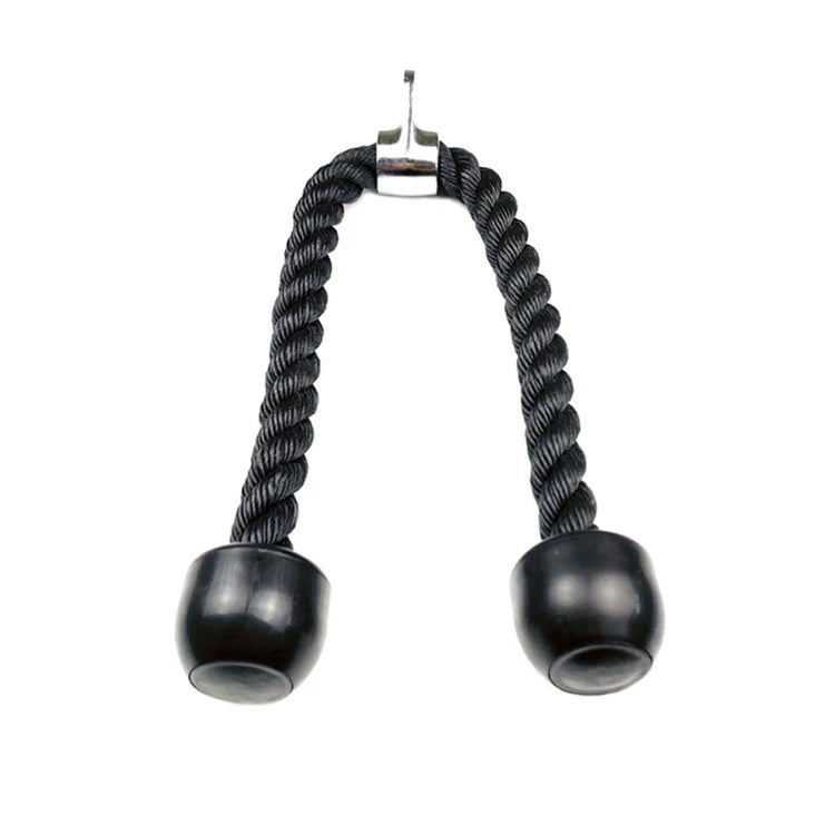 Two-Headed Sports Tricep Rope Strong Nylon Material for Pull-Down Exercises Fitness Entertainment Product