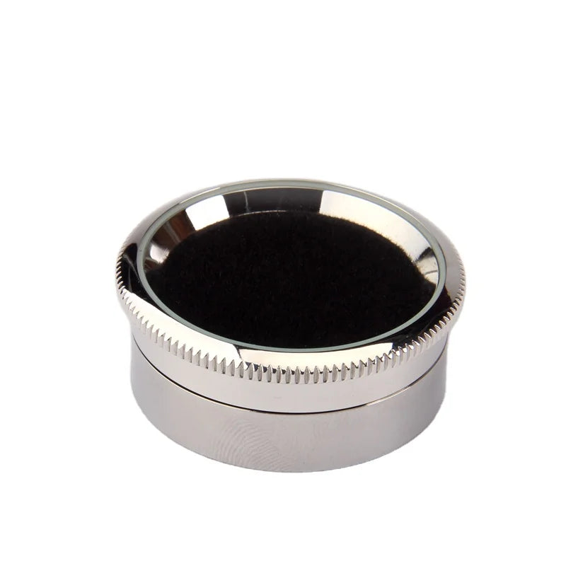 High Scale Large Metal Modern Jewelry Store Display Black Silver Diamond Stone Glasses Gemstone PT DM00001 Loose Stone Box