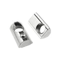 Nickel-plated T-slot Nuts M6 Half Round Flat Base Roll in Ball T Nut