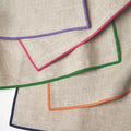 100% French Flax Linen Table Cloth and Placemat Handmade Modern Style Cloth Napkin Accessory