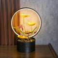 Decorative Office Feng Shui Indoor Water Fountain Desktop Fountain With LED Factory Outlet Metal Craft Water Fountain