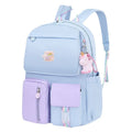 Large Capacity Lightweight Elementary Colorful Cute Refrigerator Door Side Open School Backpack for Girls