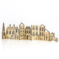 Christmas Scene Stands Custom Laser Cut Wood 3D Christmas Village Bundle for Light Decoration
