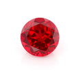 Wholesale Price Loose Gemstone Synthetic Round Cut Lab Grown Blood Red Color Laboratory Created Stone for Jewelry Making MegaBDM