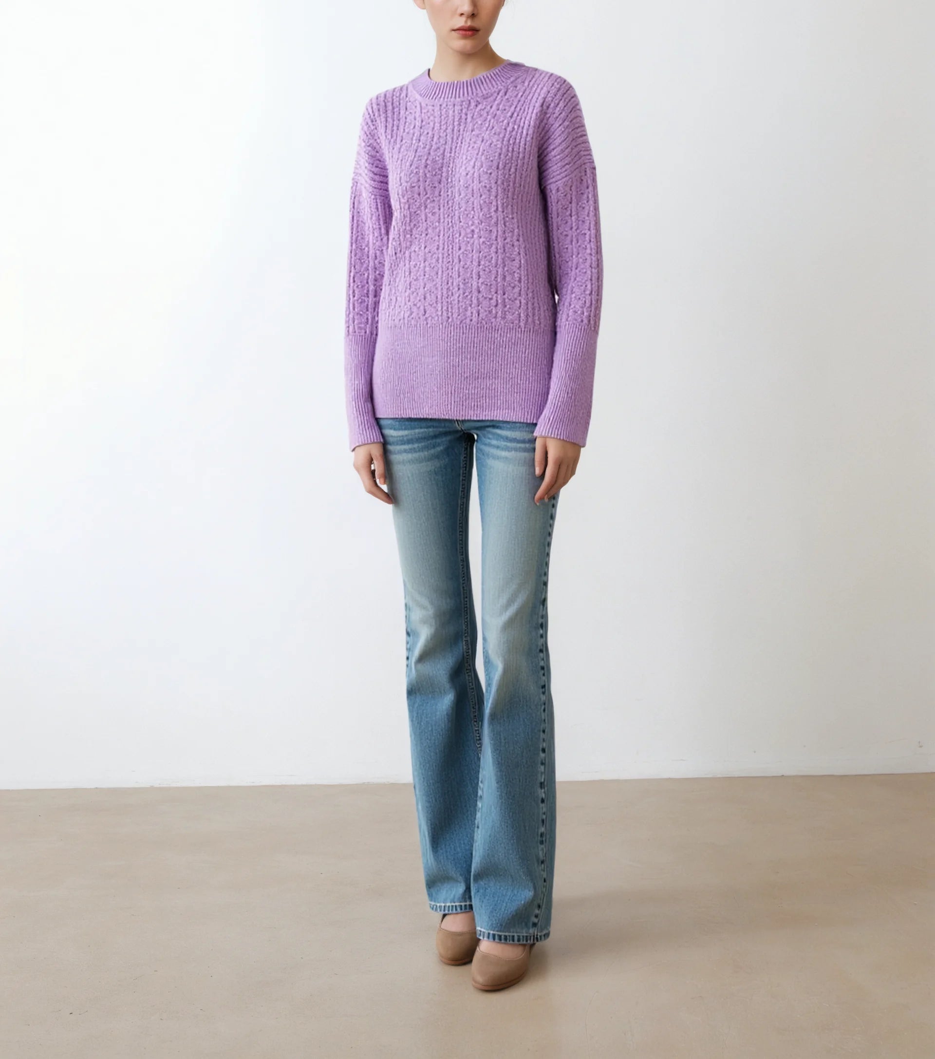 World-Wide Renown Elegant Chic Customizable Long Winter Women's Top Pullover Knitwear