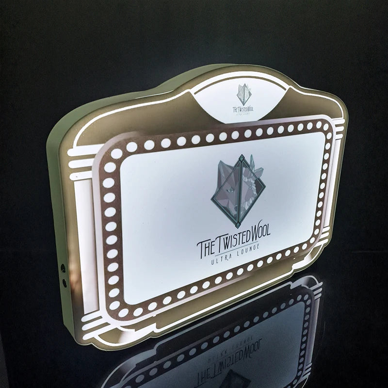 Customizable LED Messages Board VIP Bottle Presenter Service Customized Logo for Night Club Bar Lounge Display Racks