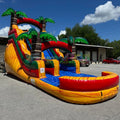 Water Slide Inflatable Bounce House Jumping Castle PVC Outdoor Commercial Splash Pool for Kids Adults Home School Blower