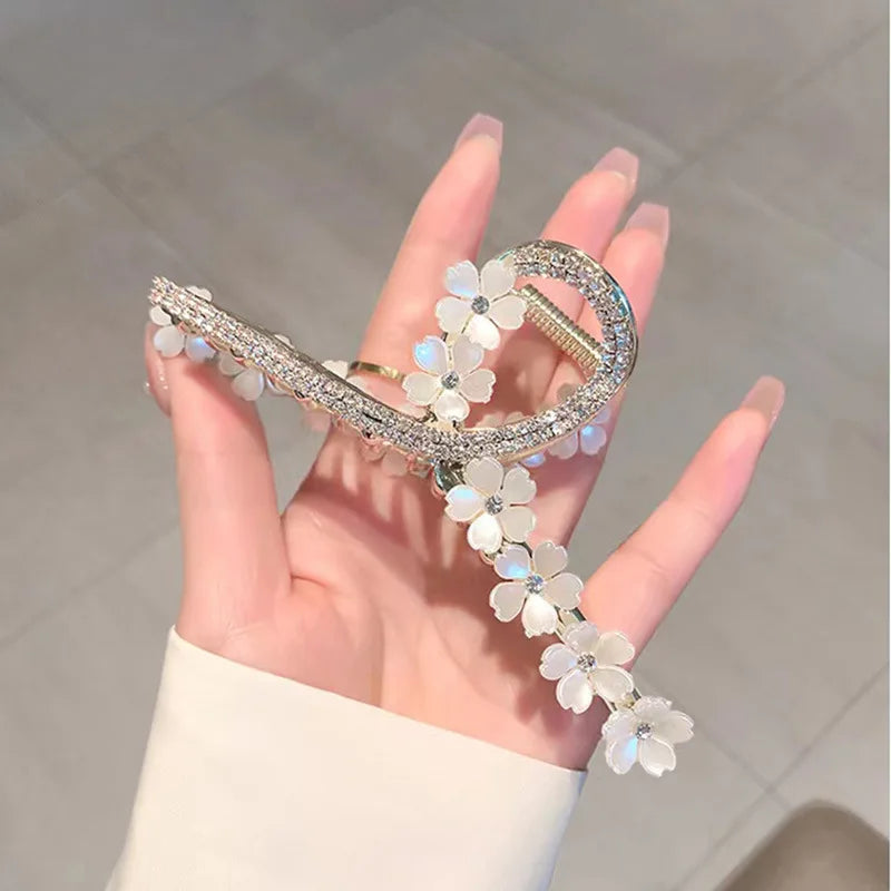 Hair Claw for Women Ladies Makeup Hair Barrettes Hair Accessories  Cross Crab  Fashion Girl Headwear