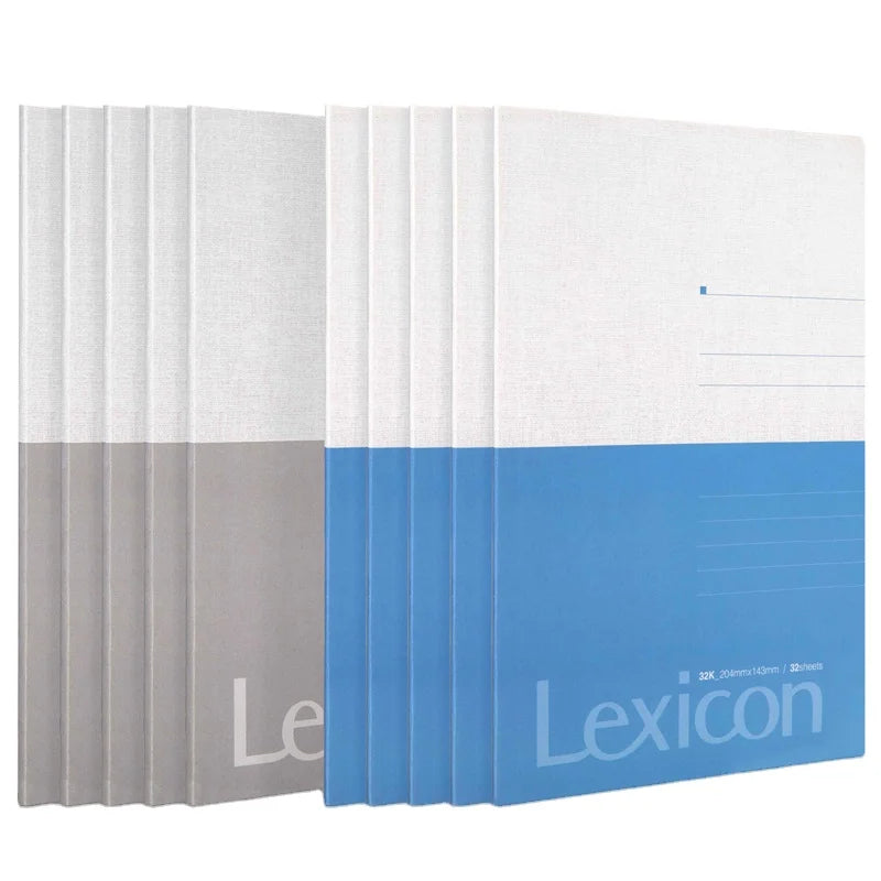 Deli 7956 Blue Gray Office Soft Cover Notebook 32K 32Sheets Student Wireless Glue-bound Notebook for Gifts 400pcs Per Carton Set