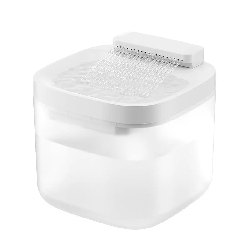Large 5L Capacity Smart Pet Water Dispenser Eco-Friendly Automatic Circulation Filter Cat Dog Water Feeder Solid Pattern
