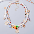 2025 New Arrival Fashion Jewelry Baroque Luxury Multi-layer Bead Necklace Pearl Charm Pendant Women Pearl Cherry Necklaces