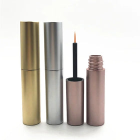 8ML Eyeliner Tube Packaging Gold Silver Rose Gold Eyelash Growth Liquid Eye Lash Vials Empty Glue Bottle Cosmetic Container