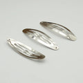 7 cm Large Filigree Oval Metal Snap Hair Clips Plain Side BB Hairpins for DIY Women Hair Bows Lead Free Nickle Free