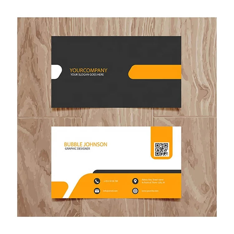 Custom Luxury Creative Double Side Square Business Card Digital Printing Simple Offset Printing MC Kraft Paper Card Custom Color