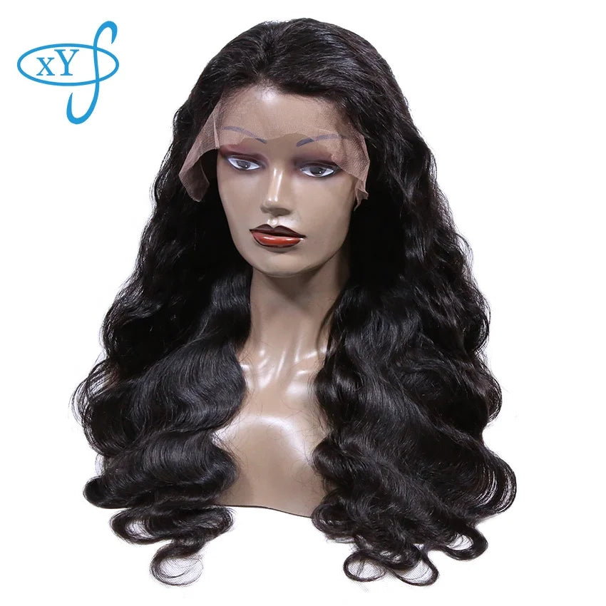 XYS Cheapest Ready to Ship Human Hair Wigs Clean and Healthy No Shedding 13X4 Body Wave Frontal Hair Wig for Black Women