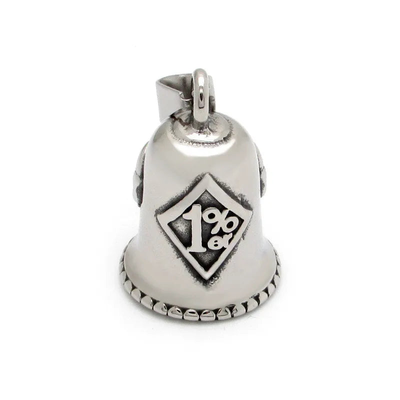 Motorcycle Biker 1%er 1 Er Guardian Bell Gift Guardian Bell Free Delivery Men Pendent Guardian Bell