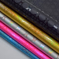 Colorful Line Pu Faux Leather Vinyl Leather Sheet and the Leather Fabric for Making Handbags