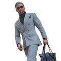 2025 Fall Men 2 Pieces (Jacket+Pants) With Pants Groom Prom Tuxedo Blazer Double Breasted  Men Suit Business Party Wedding Suits