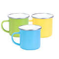 Factory Wholesale Disposable Multicolor Matte Porcelain Mug Eco-Friendly Enamel Camping Coffee Mug Cheap Christmas Cups