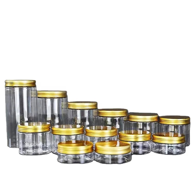 500ml 800ml Custom Logo Cheap Cosmetic Container Packaging Plastic Jar