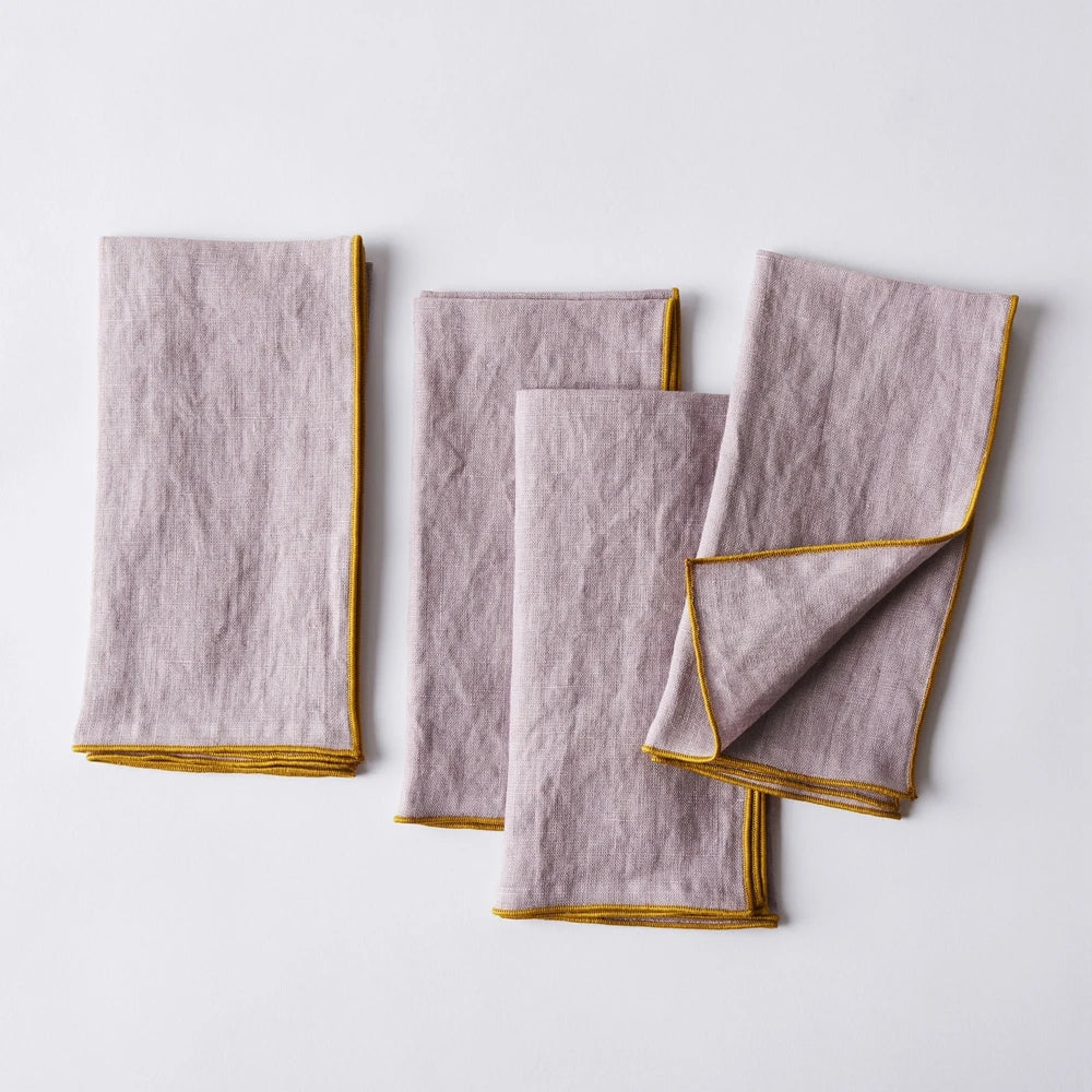 Beautiful Handmade Cloth Napkins Washed Linen Eco-Friendly Customized Size Color Solid Plain Style Waterproof Oil-Proof Eternal