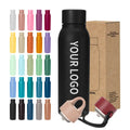 Custom Logo 500 ml Drink Bottle Stainless Steel Double Wall Vaccum Flask Thermos Thermal Rubber Paint Matte Sports Water Bottles