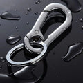 Men's New Metal Simple Style Mountaineering Key Chain Car Pendant Wholesale Key Chain Ring