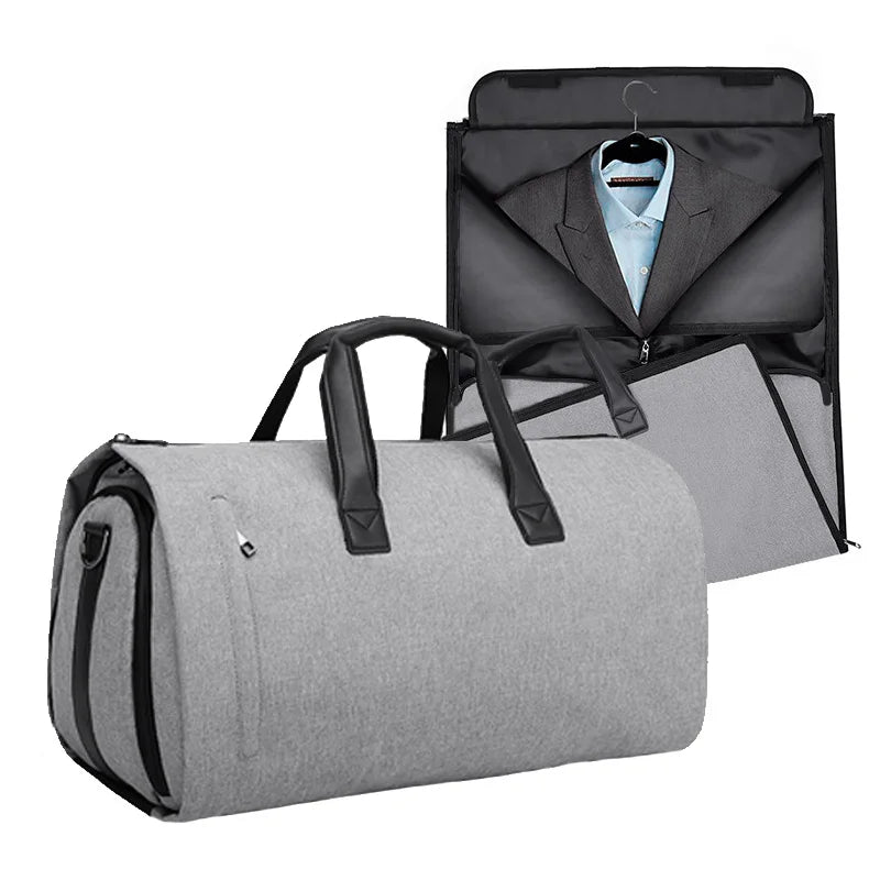 Wholesale Multifunction Waterproof Men Business Travel Duffle Custom logo Foldable Suit Cover Garment Bag