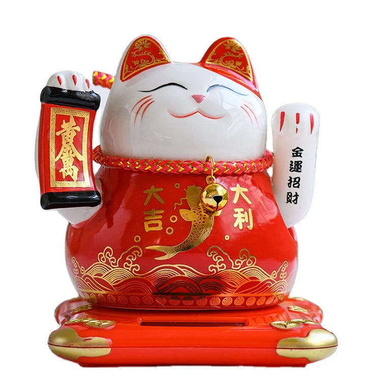 Chinese Lucky Cat Fortune Cat Solar