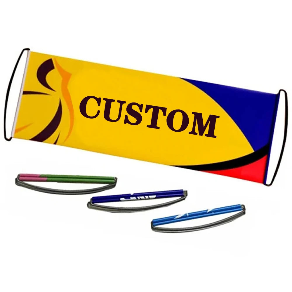 Factory Direct Custom Scrolling Banner for Automotive Education Travel Agency Outdoors Handheld Promotional Product Delivery