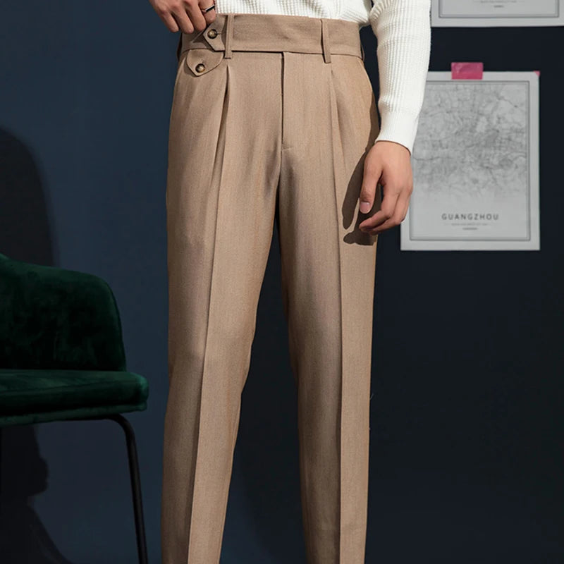 Men's Casual Straight Trousers New Style Formal Business Pants