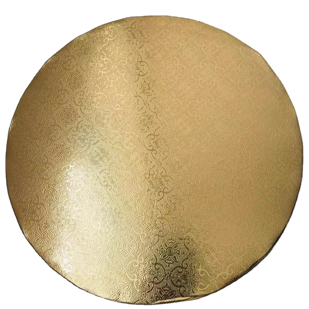 Factory Outlet Bakery Hard Cake Boards Round 1/2 Inch White Black Gold 2mm 3mm Thick Wrap Edge Cake Base Boards