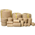 100% Natural 3 Strands 4 Strands Twisted Braided Sisal Twine Hemp Jute Rope for Diy Handmade Accessory Factory Directly Supply