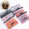 Wholesale Korean Kids Fashion Elastic Hair Ties Band Candy Color Transparent Hair Rubber Bands for Child