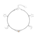 Kids Mystical Bracelet Sterling Silver 925 Sun Moon and Star Bracelet for Women