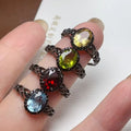 Factory Supply 925 Sterling Silver Natural Gemstone Chunky Fine Hawaiian Luxury Women Ring